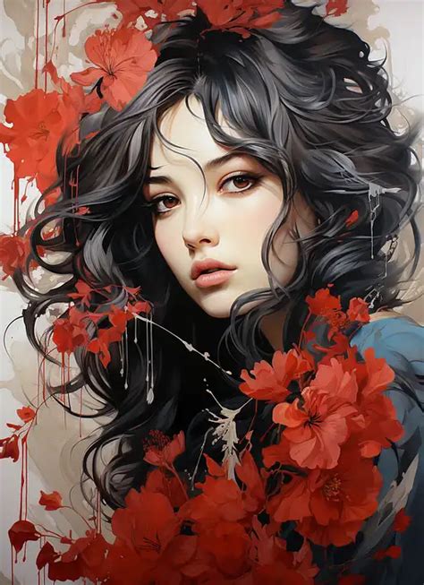 anime oil painting|oil paintings of anime characters.